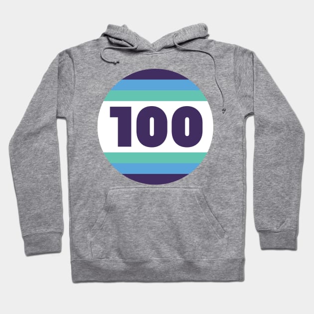 100 Mile Trail and Ultra Running Circle Hoodie by PodDesignShop